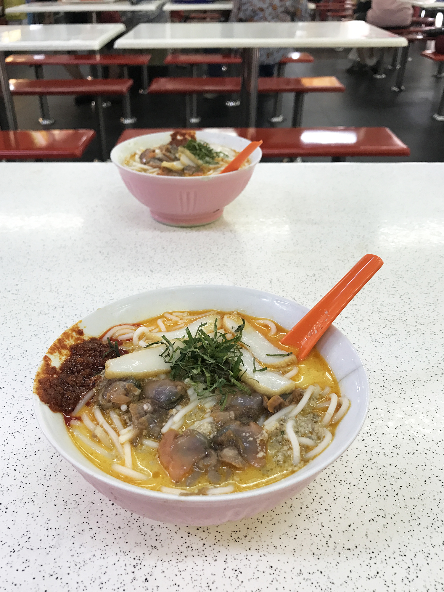 シンガポールの麺ラクサ