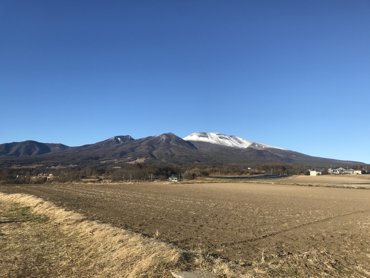 軽井沢から見える浅間山