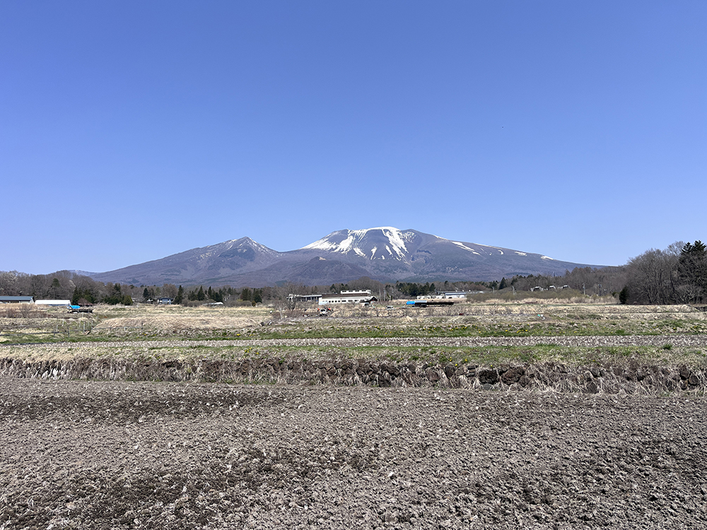 軽井沢から見る浅間山